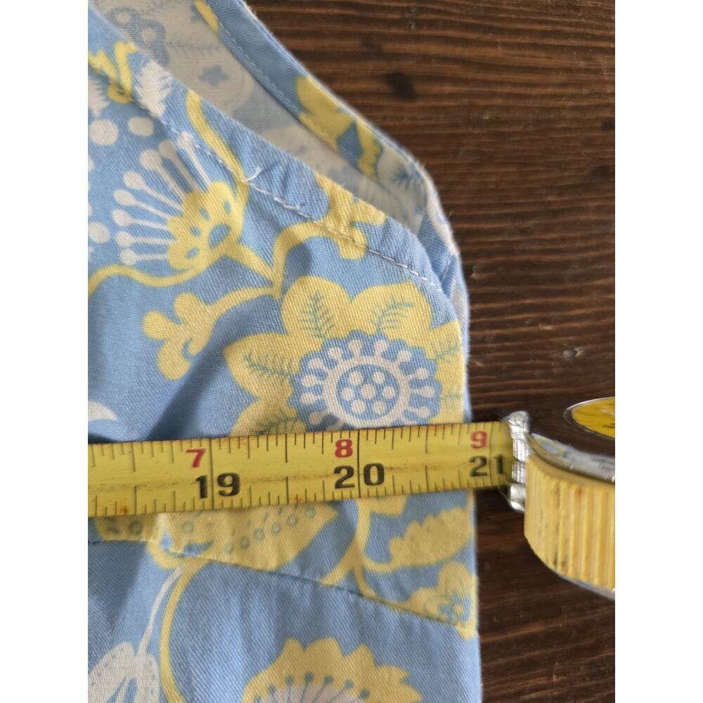 Lanz Of Salzburg 2X Blue Floral Sleeveless cottage core summer dress 100% cotton - Picture 5 of 10